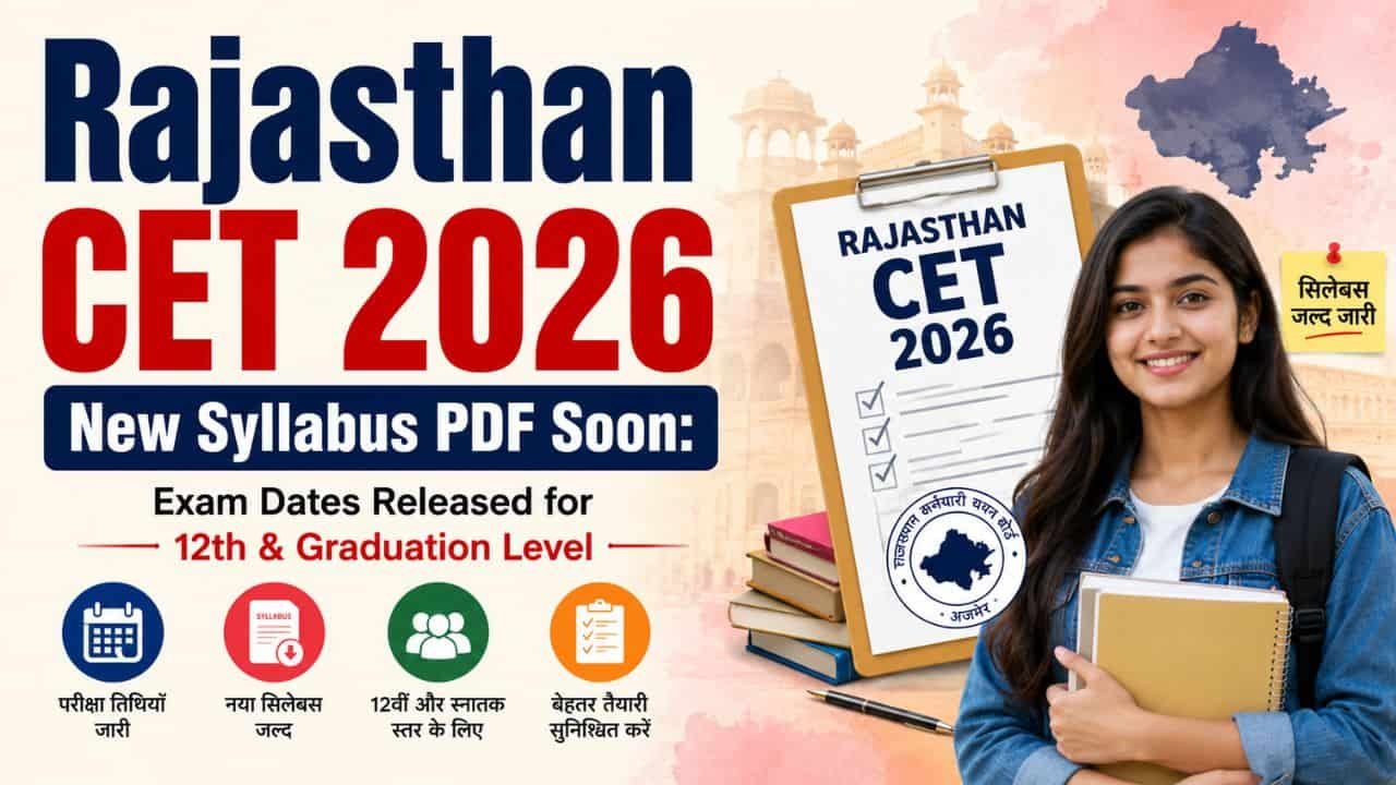 Rajasthan CET 2026 New Syllabus