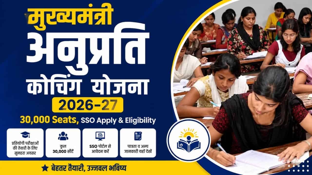 Mukhyamantri Anuprati Coaching Yojana 2026-27